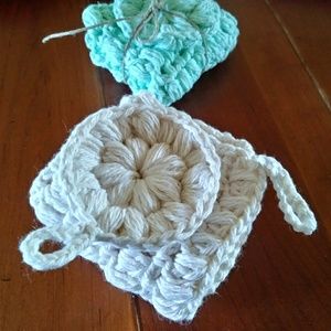 Handmade Cotton Washcloth and Face scrubby